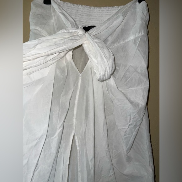J.Crew White Beach Sarong Convertible Skirt Size Small - Picture 4 of 12